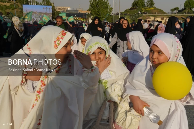 Celebration for first time fasting school girls in Tehran