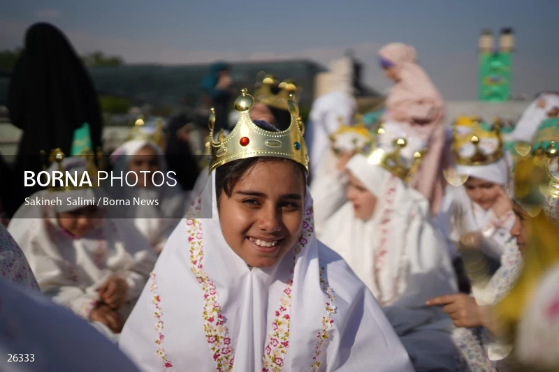 Celebration for first time fasting school girls in Tehran
