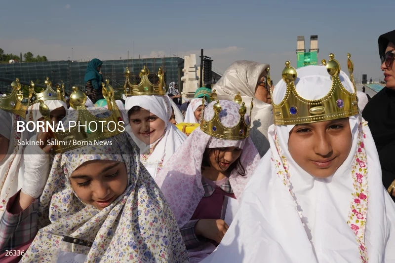 Celebration for first time fasting school girls in Tehran