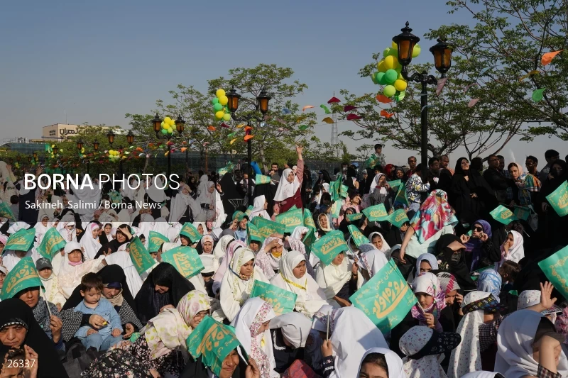 Celebration for first time fasting school girls in Tehran