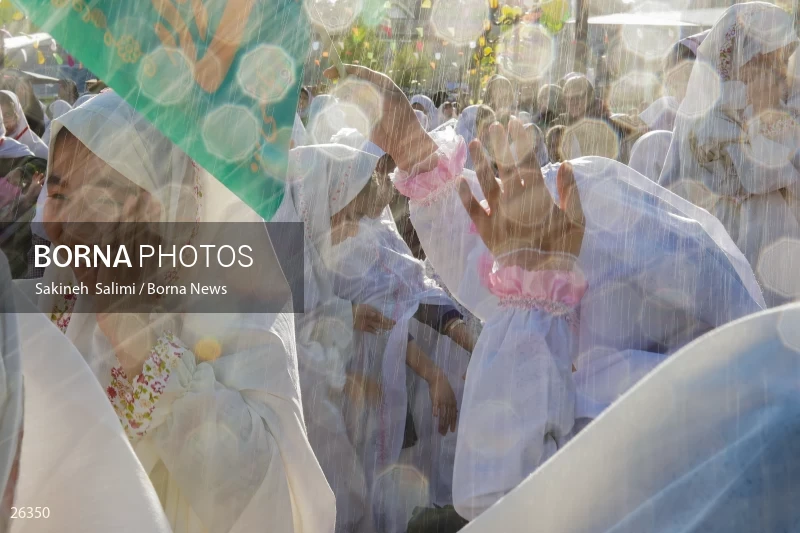 Celebration for first time fasting school girls in Tehran