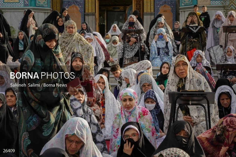 Iranians perform Eid al-Fitr prayers in Tehran