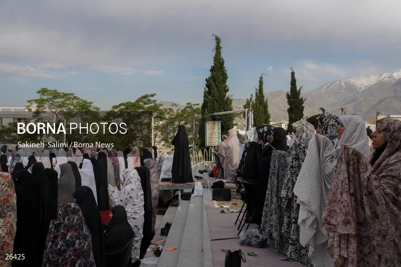 Iranians perform Eid al-Fitr prayers in Tehran