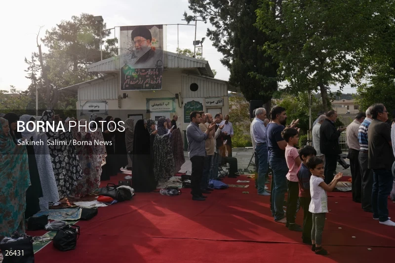 Iranians perform Eid al-Fitr prayers in Tehran