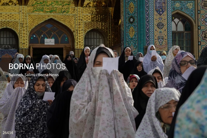 Iranians perform Eid al-Fitr prayers in Tehran