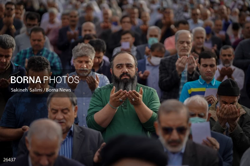 Iranians perform Eid al-Fitr prayers in Tehran