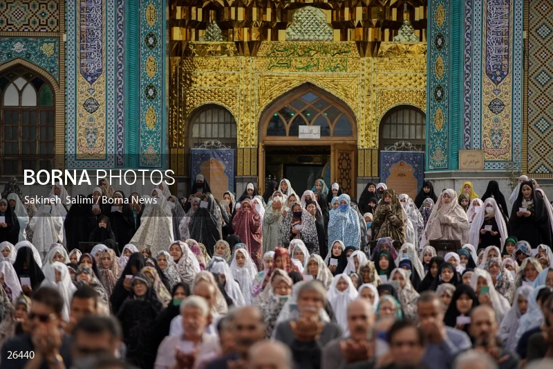 Iranians perform Eid al-Fitr prayers in Tehran