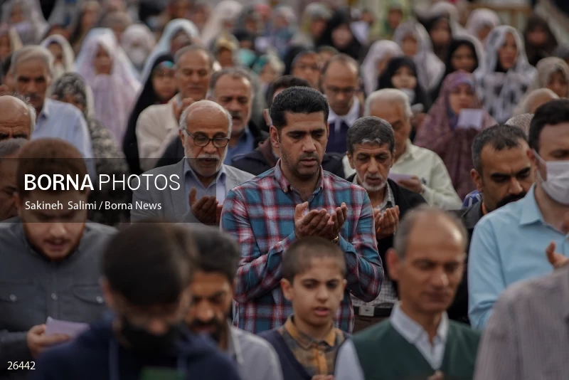 Iranians perform Eid al-Fitr prayers in Tehran