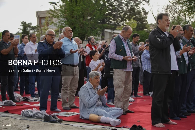 Iranians perform Eid al-Fitr prayers in Tehran
