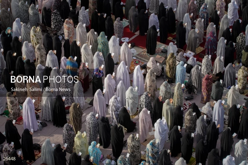 Iranians perform Eid al-Fitr prayers in Tehran