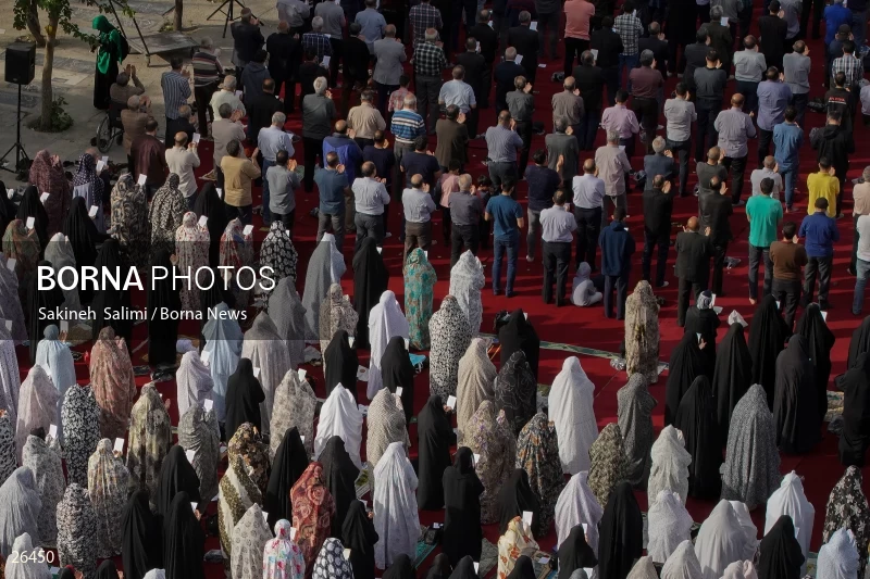 Iranians perform Eid al-Fitr prayers in Tehran