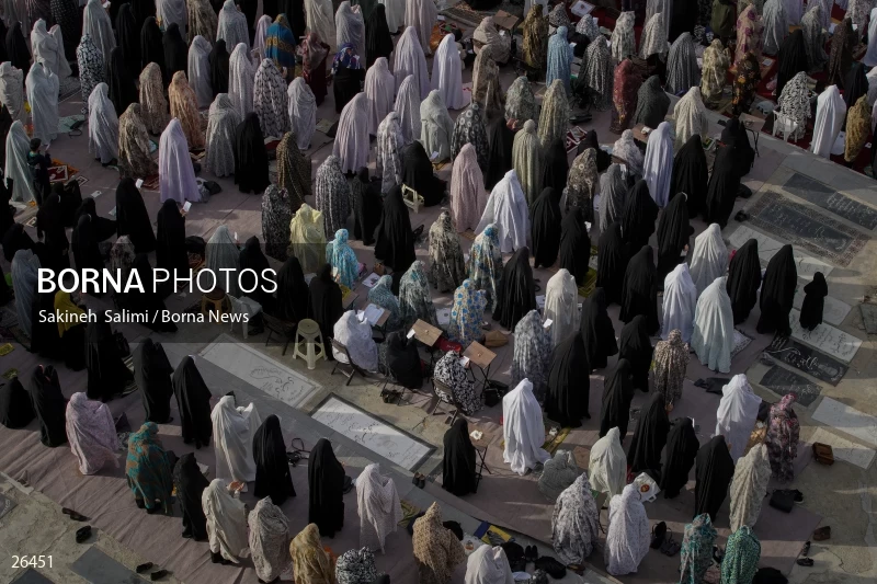 Iranians perform Eid al-Fitr prayers in Tehran