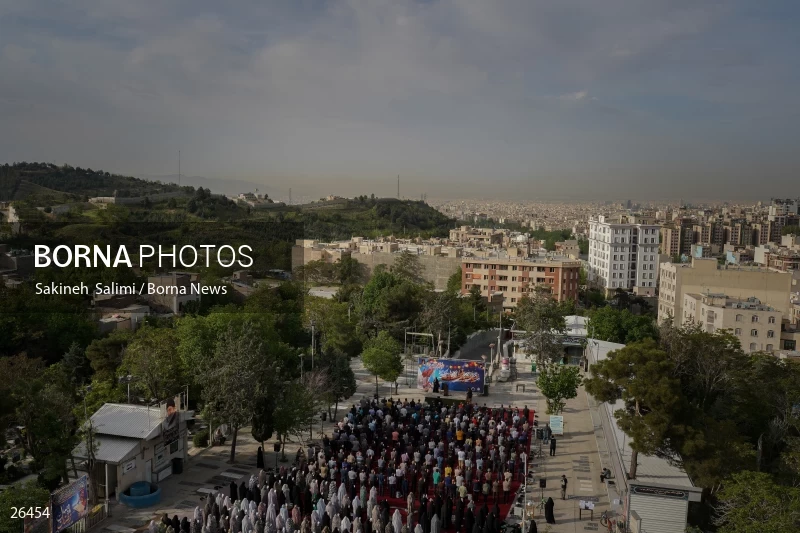 Iranians perform Eid al-Fitr prayers in Tehran
