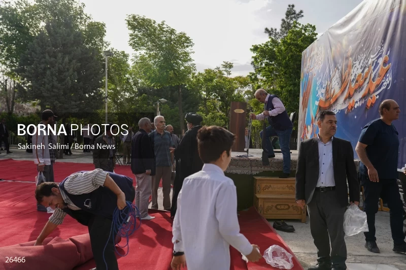Iranians perform Eid al-Fitr prayers in Tehran