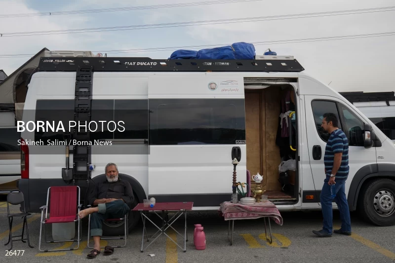 Camper travel cars gathering in Tehran