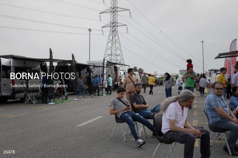 Camper travel cars gathering in Tehran