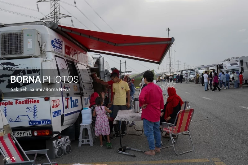 Camper travel cars gathering in Tehran