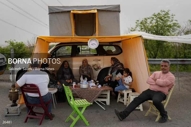 Camper travel cars gathering in Tehran