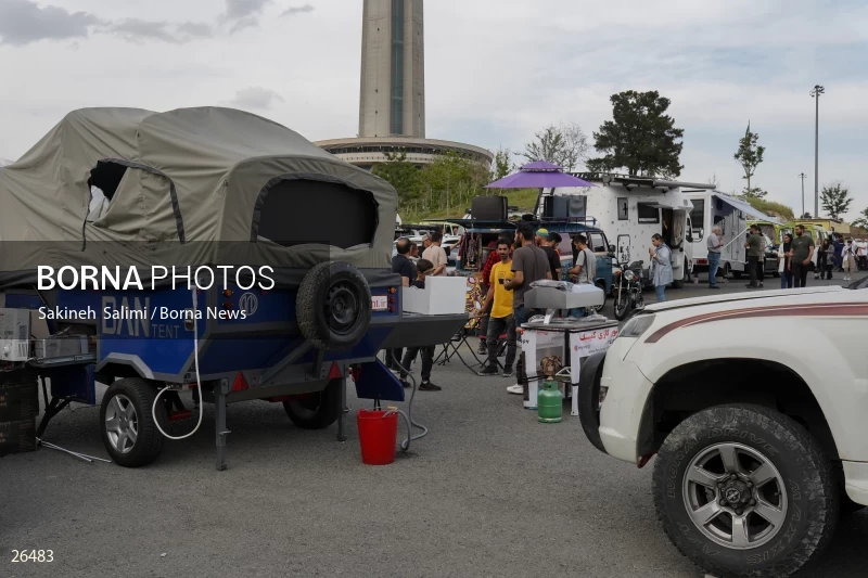 Camper travel cars gathering in Tehran