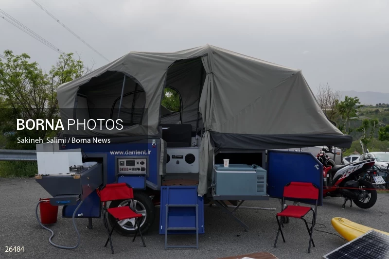 Camper travel cars gathering in Tehran