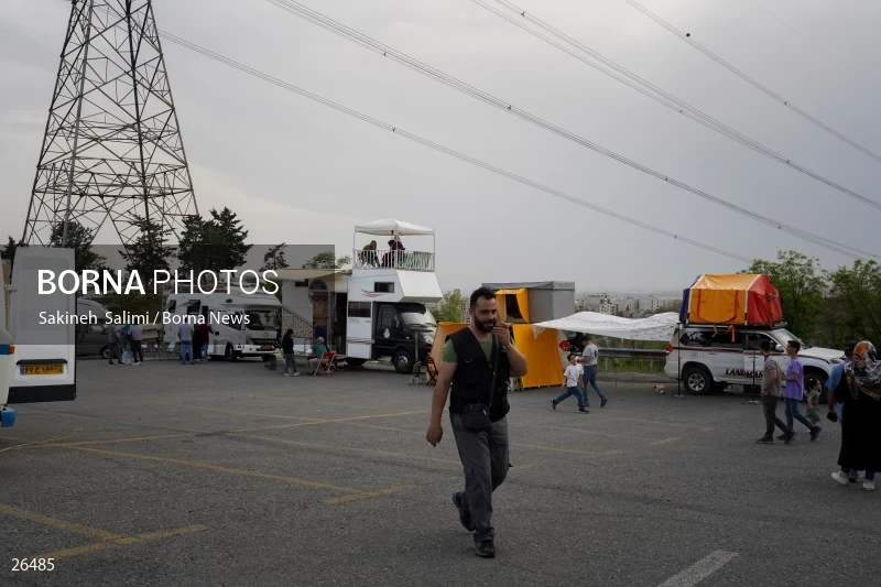Camper travel cars gathering in Tehran