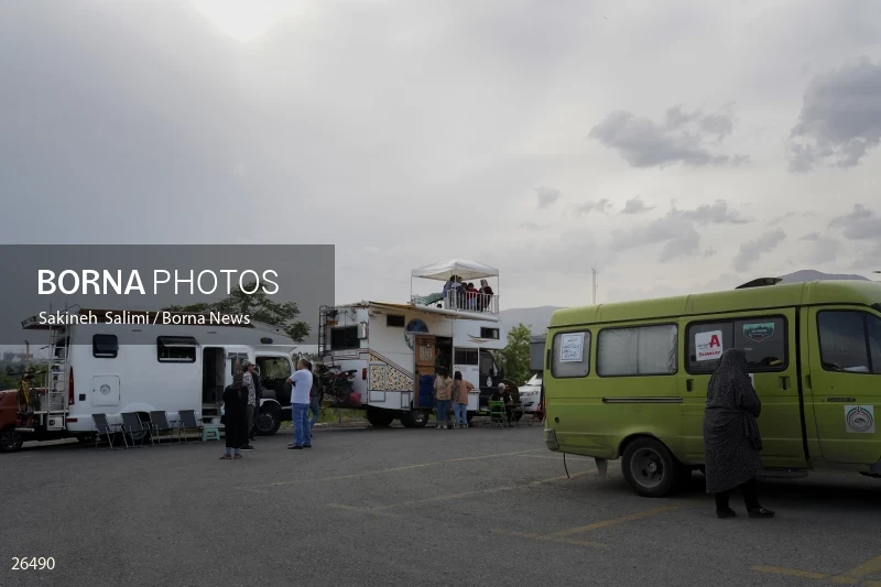 Camper travel cars gathering in Tehran