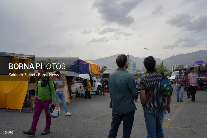 Camper travel cars gathering in Tehran