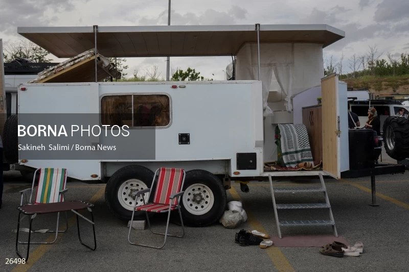 Camper travel cars gathering in Tehran