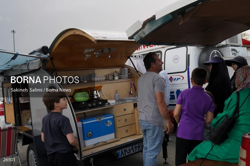 Camper travel cars gathering in Tehran
