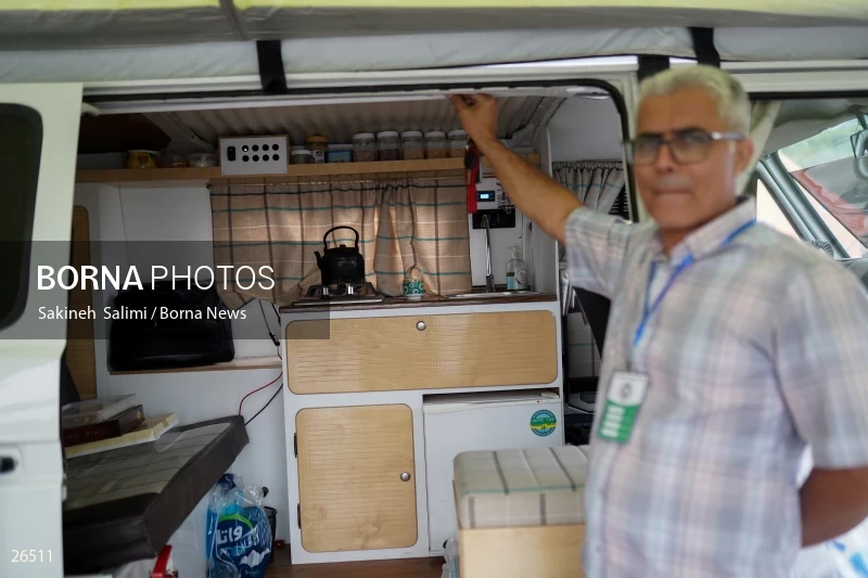 Camper travel cars gathering in Tehran