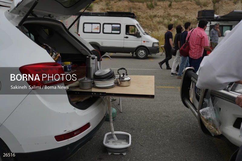 Camper travel cars gathering in Tehran