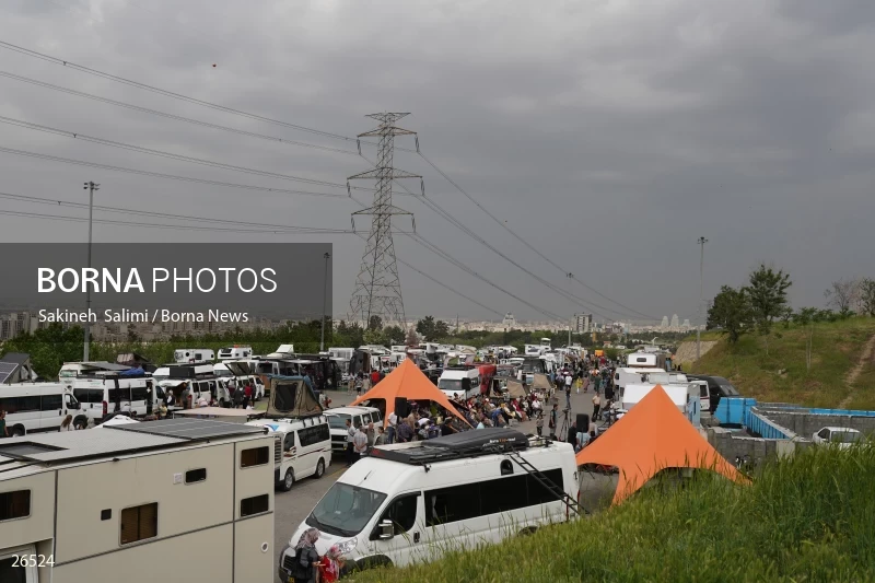 Camper travel cars gathering in Tehran