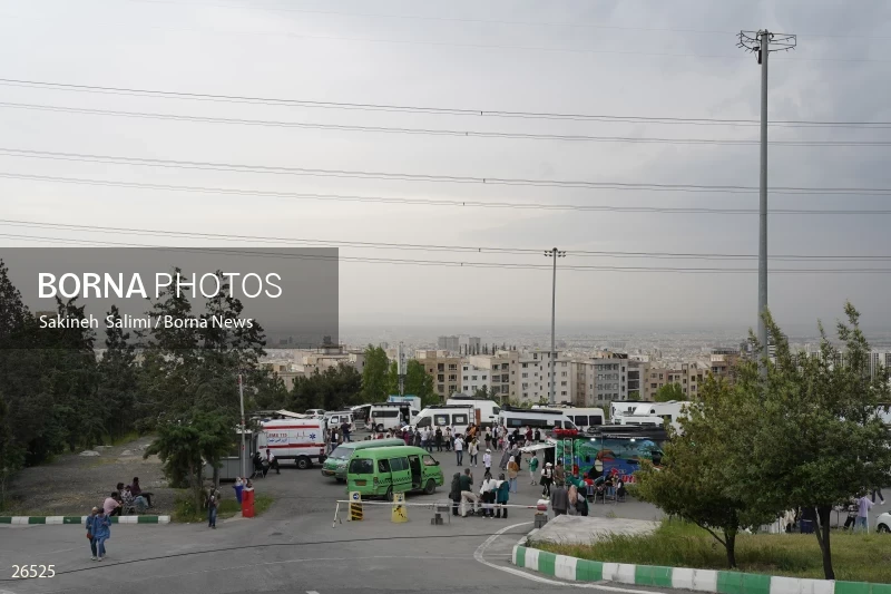Camper travel cars gathering in Tehran