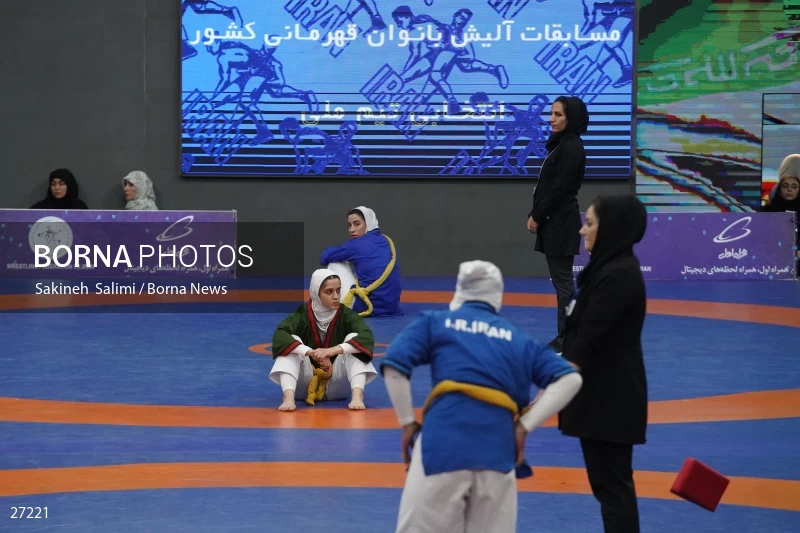 The national championship and selection of the Iranian female Alysh wrestling national team