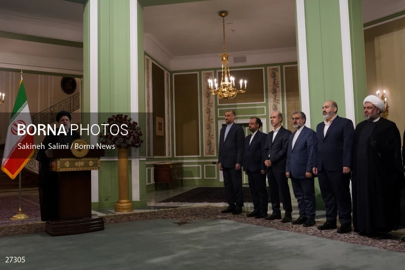 Ebrahim Raisi's official welcome to the President of Iraq