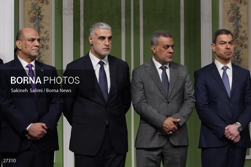 Ebrahim Raisi's official welcome to the President of Iraq