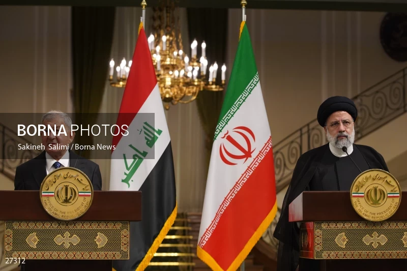 Ebrahim Raisi's official welcome to the President of Iraq
