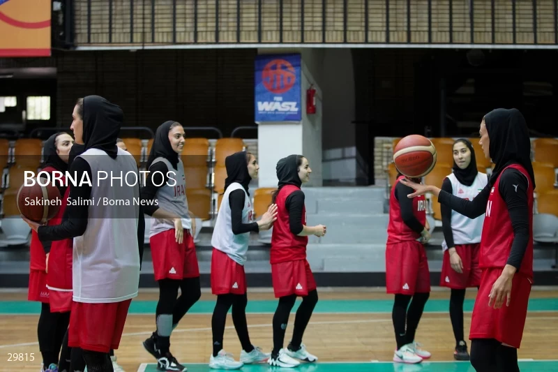 Iran women's national basketball team training