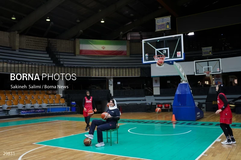 Iran women's national basketball team training