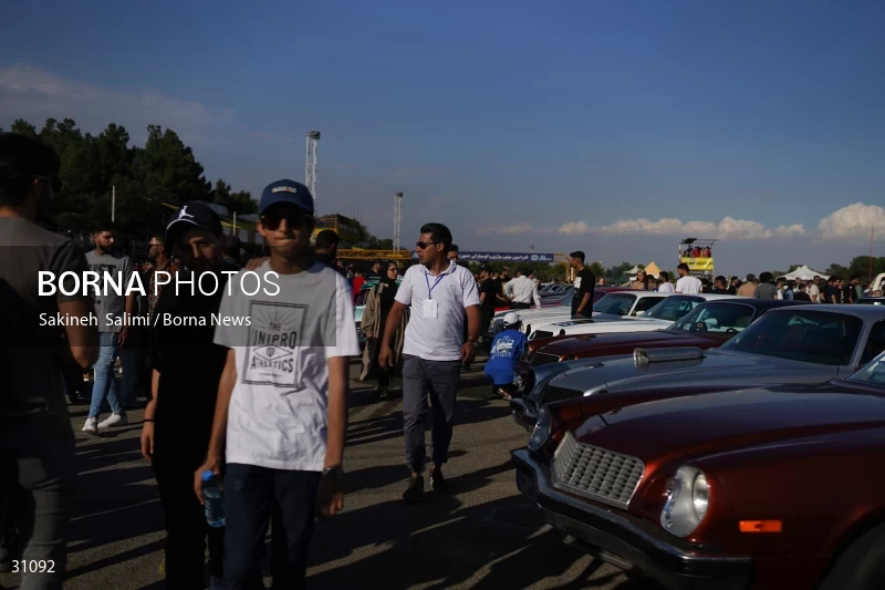 Gathering of classic cars in Tehran