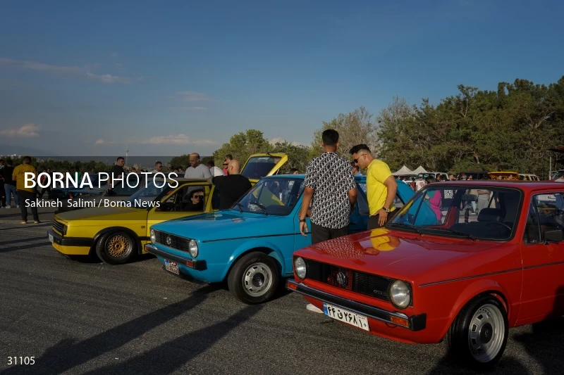Gathering of classic cars in Tehran