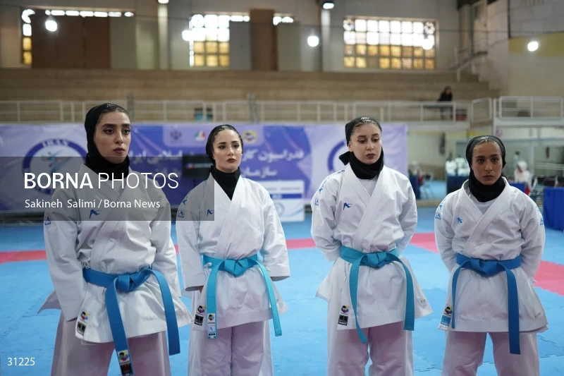 The girls' national karate team selection competition