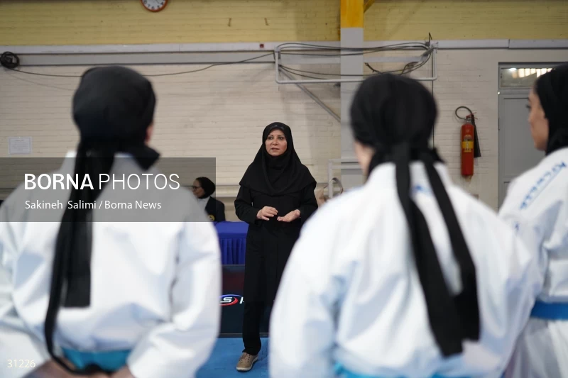 The girls' national karate team selection competition