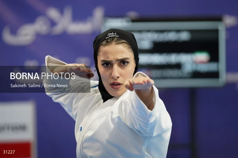 The girls' national karate team selection competition