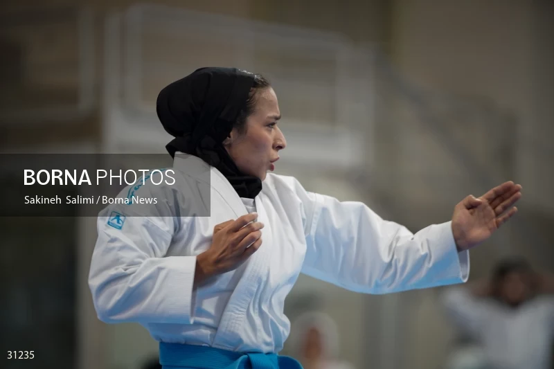 The girls' national karate team selection competition