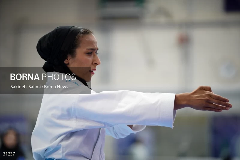 The girls' national karate team selection competition