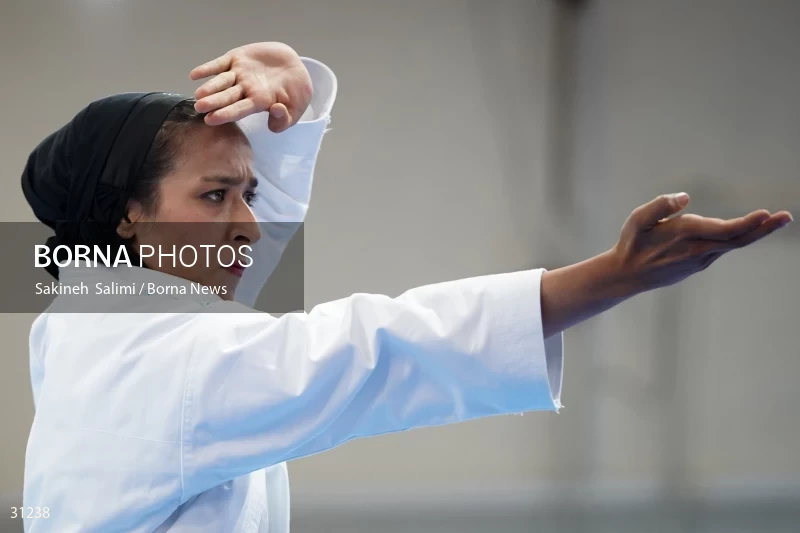 The girls' national karate team selection competition