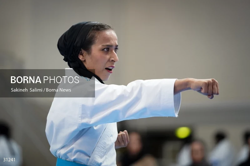 The girls' national karate team selection competition