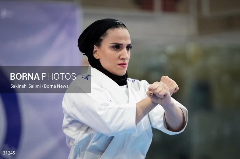 The girls' national karate team selection competition