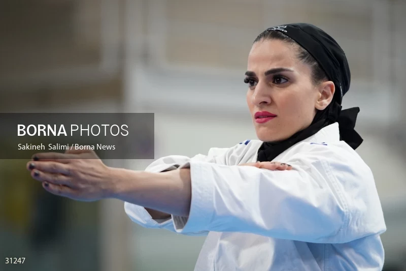 The girls' national karate team selection competition